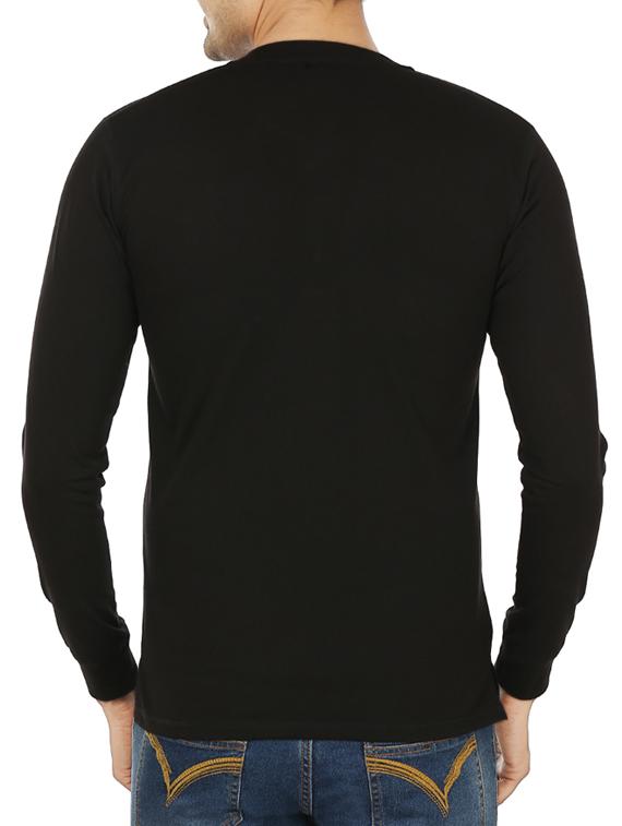 black solid t-shirt - 11789188 - Standard Image - 2