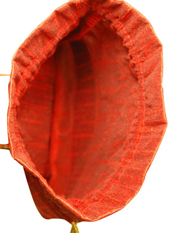 orange silk potli - 13679903 - Standard Image - 2