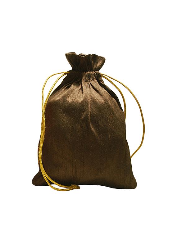 orange silk potli - 13679903 - Standard Image - 5