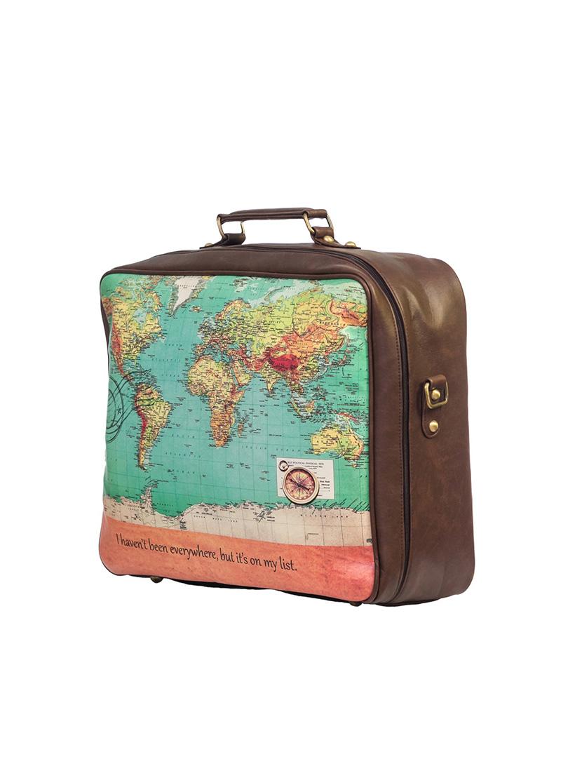 multi colored leatherette luggage - 14721100 - Standard Image - 4