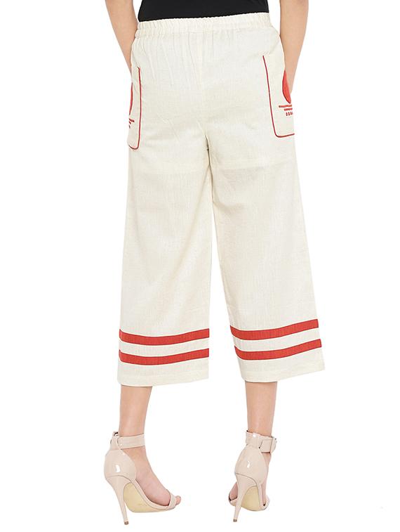 women solid color pleated culottes - 14890502 - Standard Image - 2