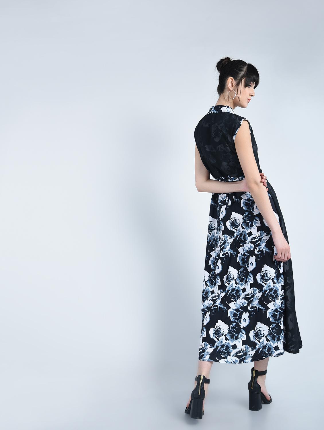 women's layered floral dress - 15072749 - Standard Image - 2
