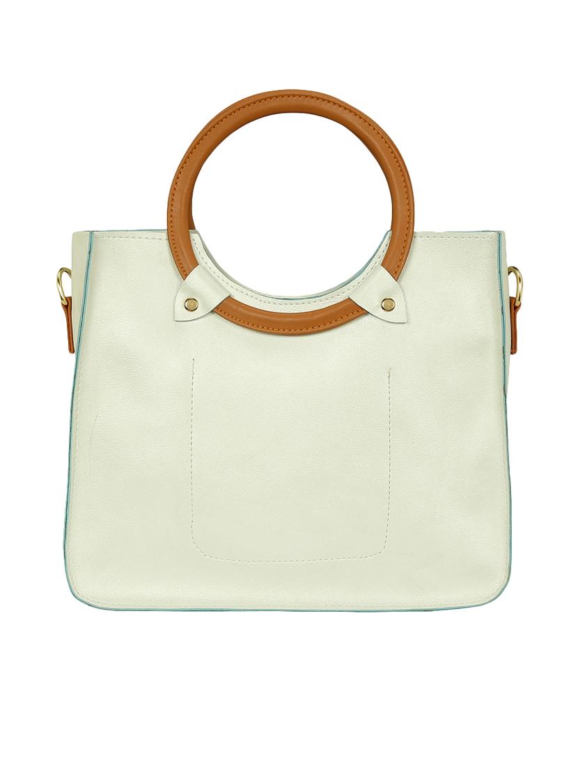 white leatherette regular sling bag - 15116752 - Zoom Image - 1