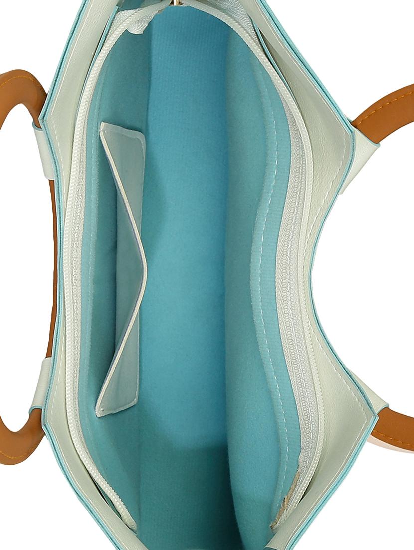 white leatherette regular sling bag - 15116752 - Zoom Image - 2