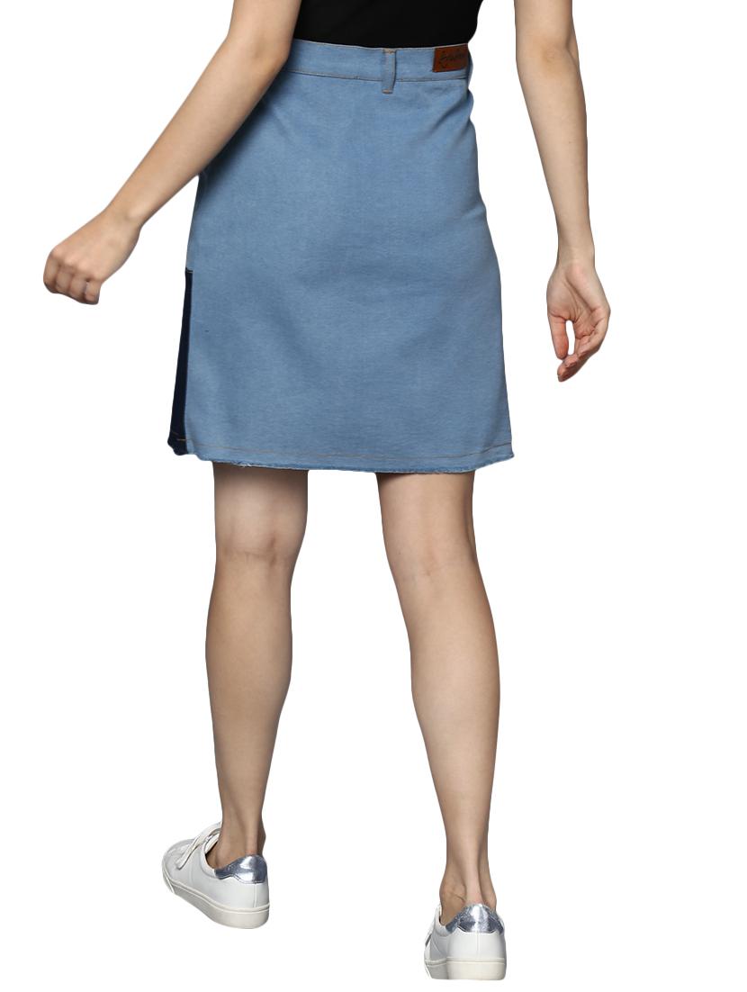 blue denim skirt - 15191786 - Standard Image - 2