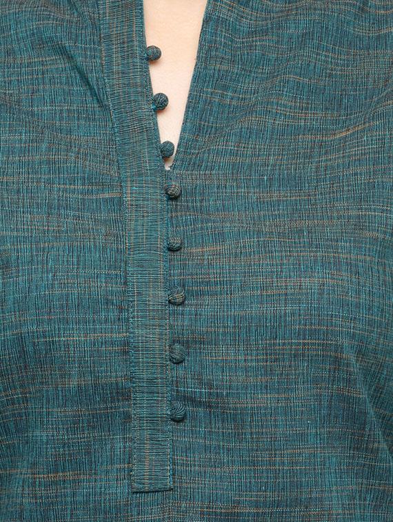 straight solid kurta - 15288347 - Standard Image - 3