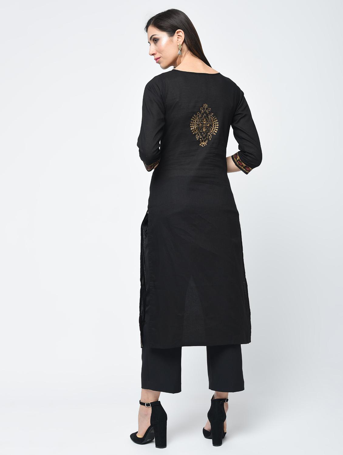 women's straight kurta - 15312893 - Zoom Image - 2