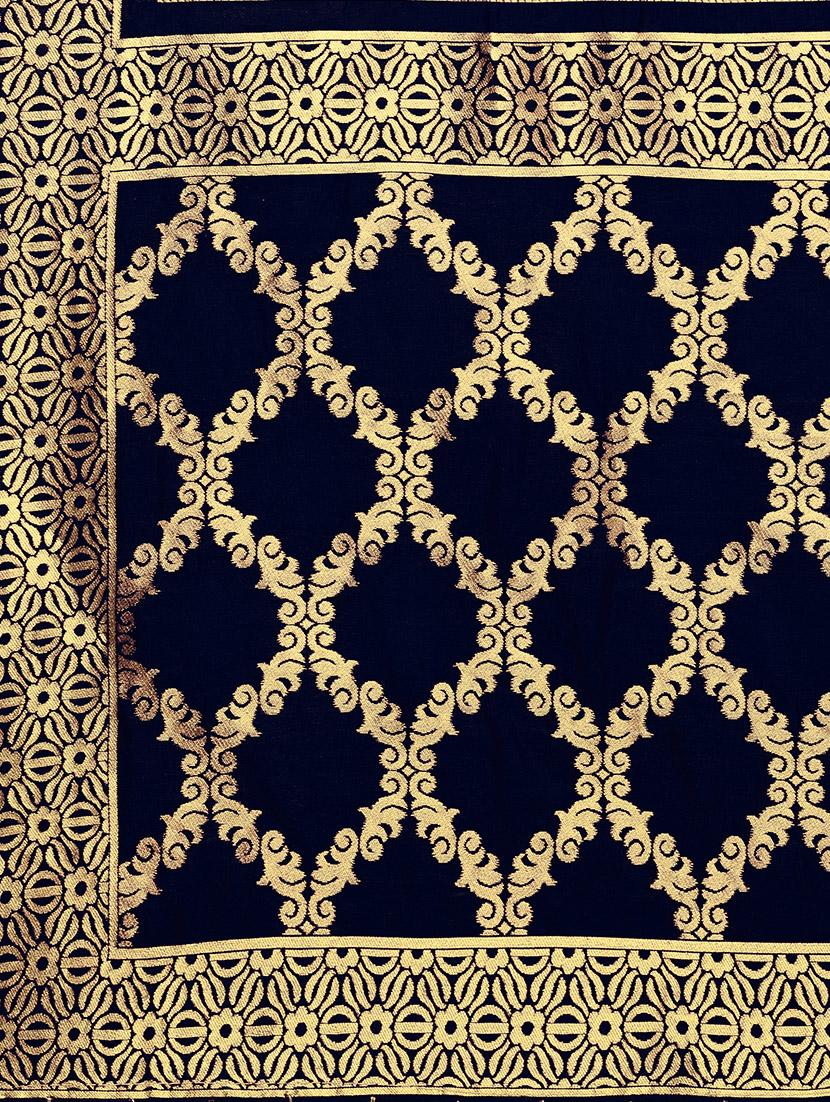 blue silk dupatta - 15394303 - Zoom Image - 2