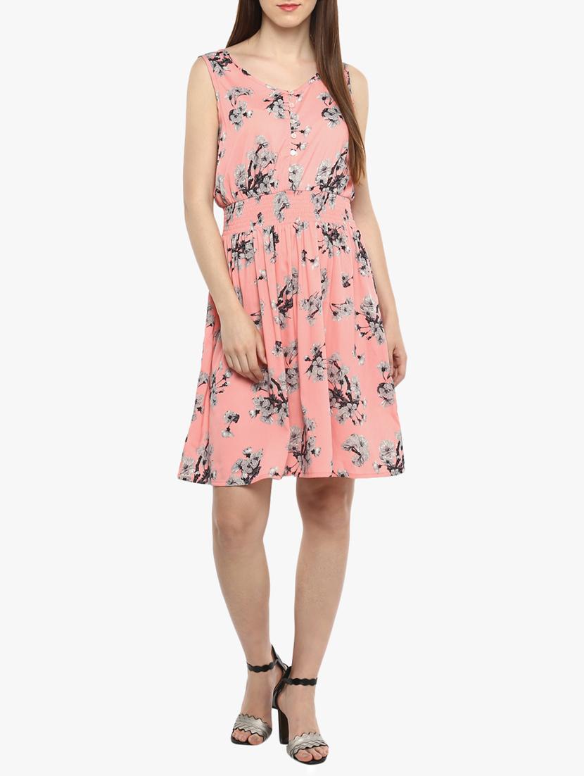 women's fit & flare floral dress - 15432567 - Zoom Image - 3
