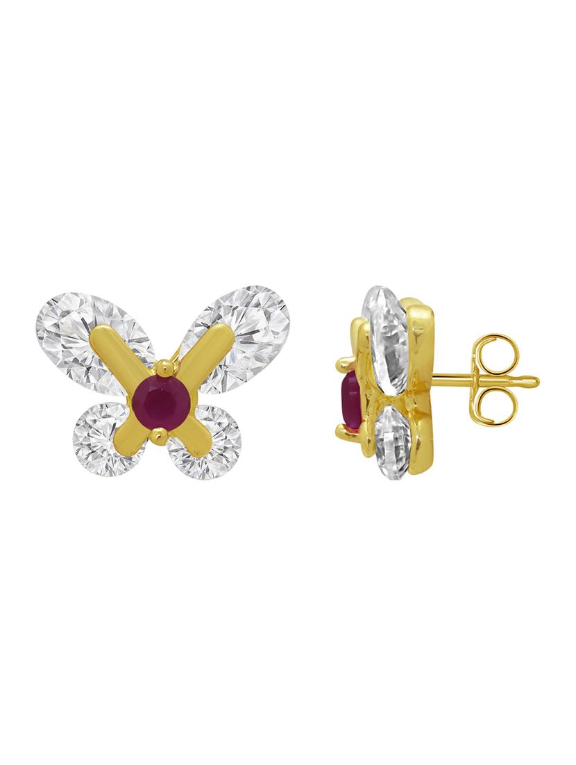 gold tone stone earrings - 15464651 - Standard Image - 2