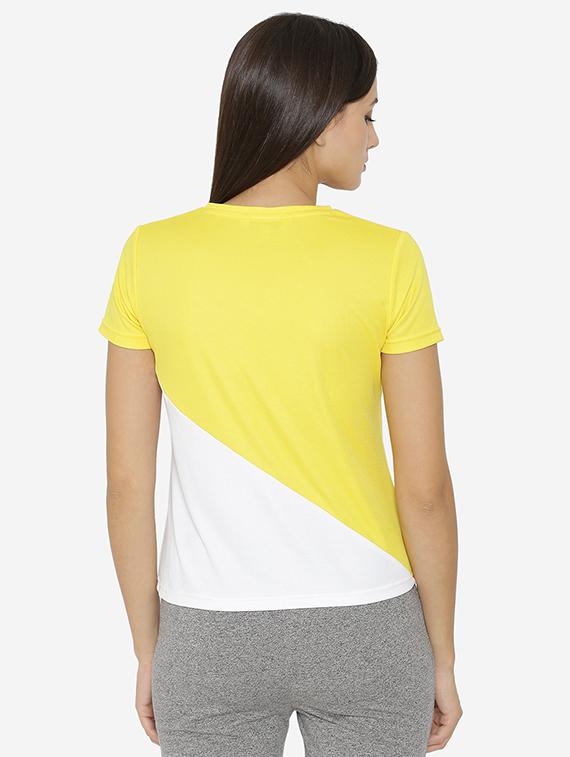 women's color block v neck t-shirt - 15518049 - Zoom Image - 2