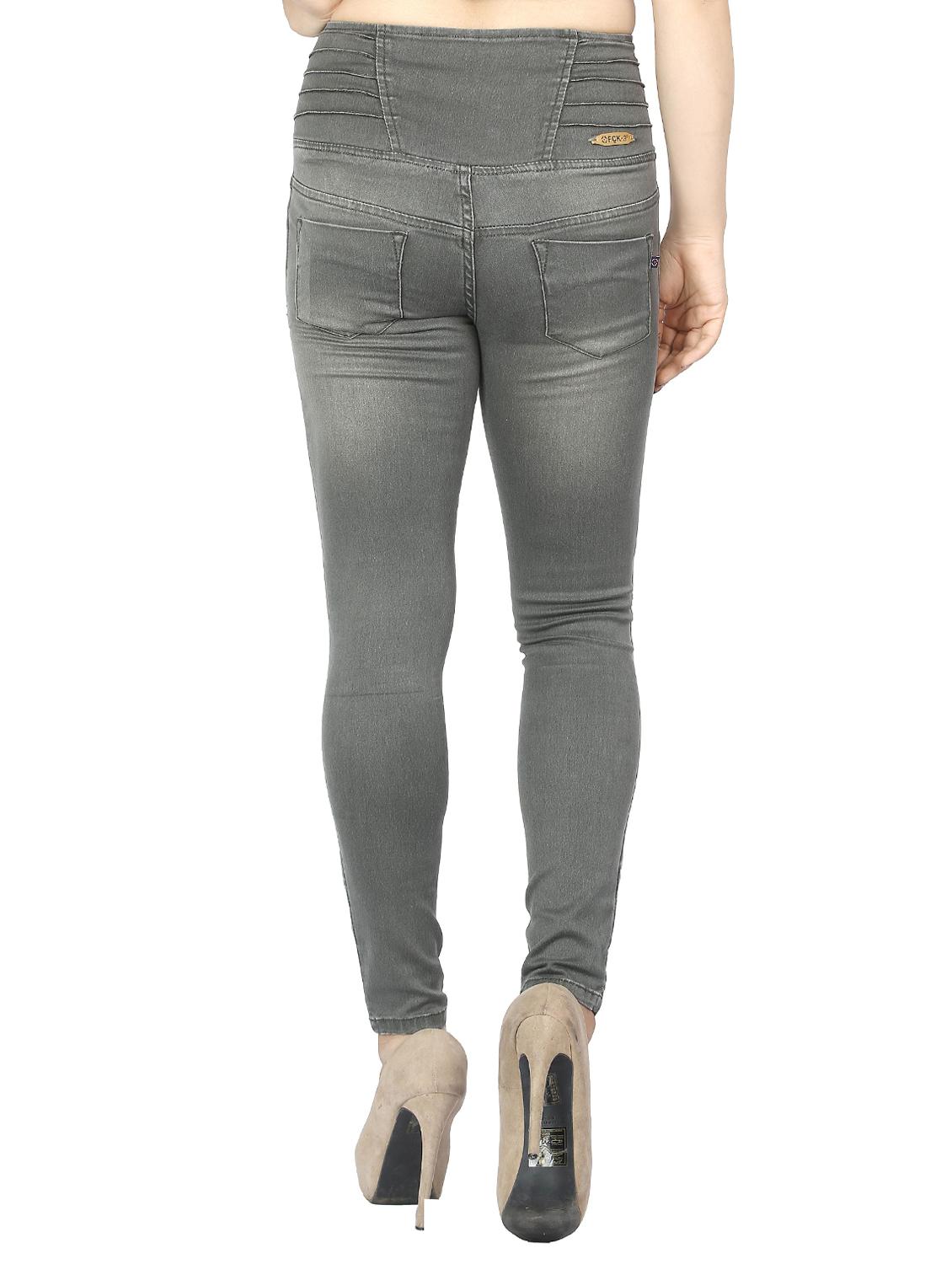 women's plain slim fit jeans - 15518226 - Standard Image - 2