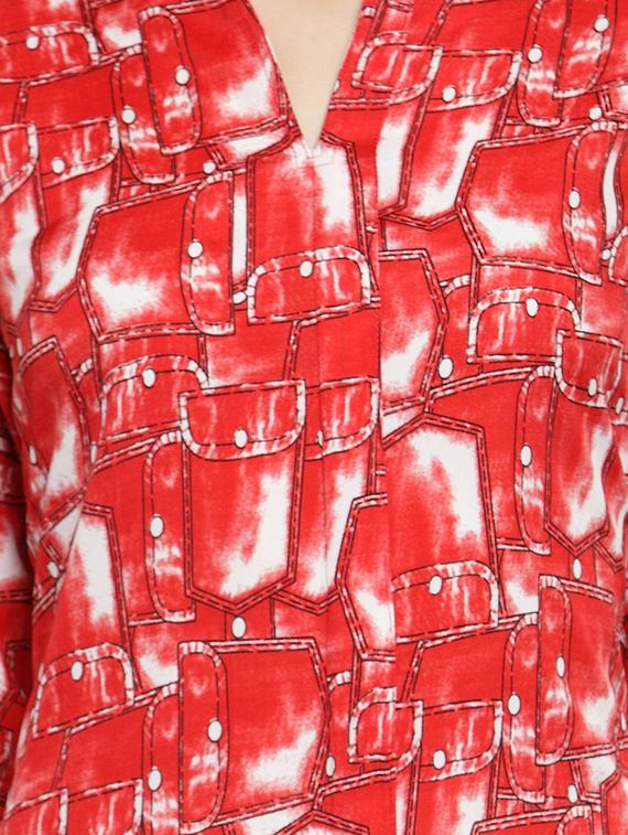 women's straight kurta - 15675738 - Zoom Image - 4