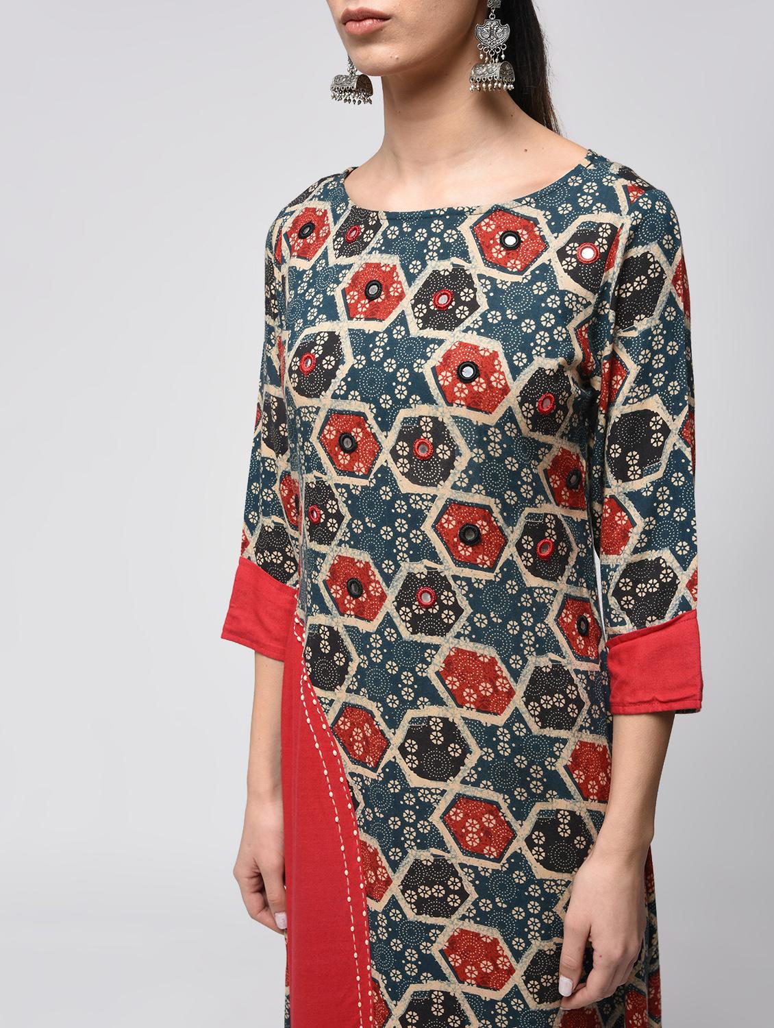 women's a-line kurta - 15858448 - Standard Image - 3