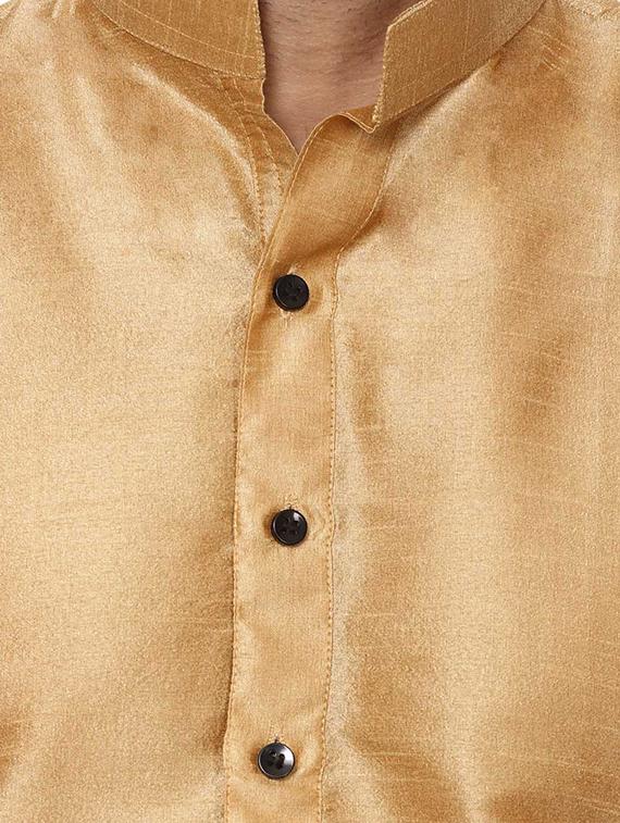 men solid kurta churidar ethnic wear set - 15876565 - Standard Image - 3