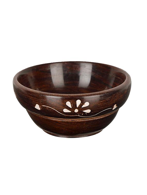 desi karigar brown wooden bowls - set of 3 - 15900280 - Standard Image - 4