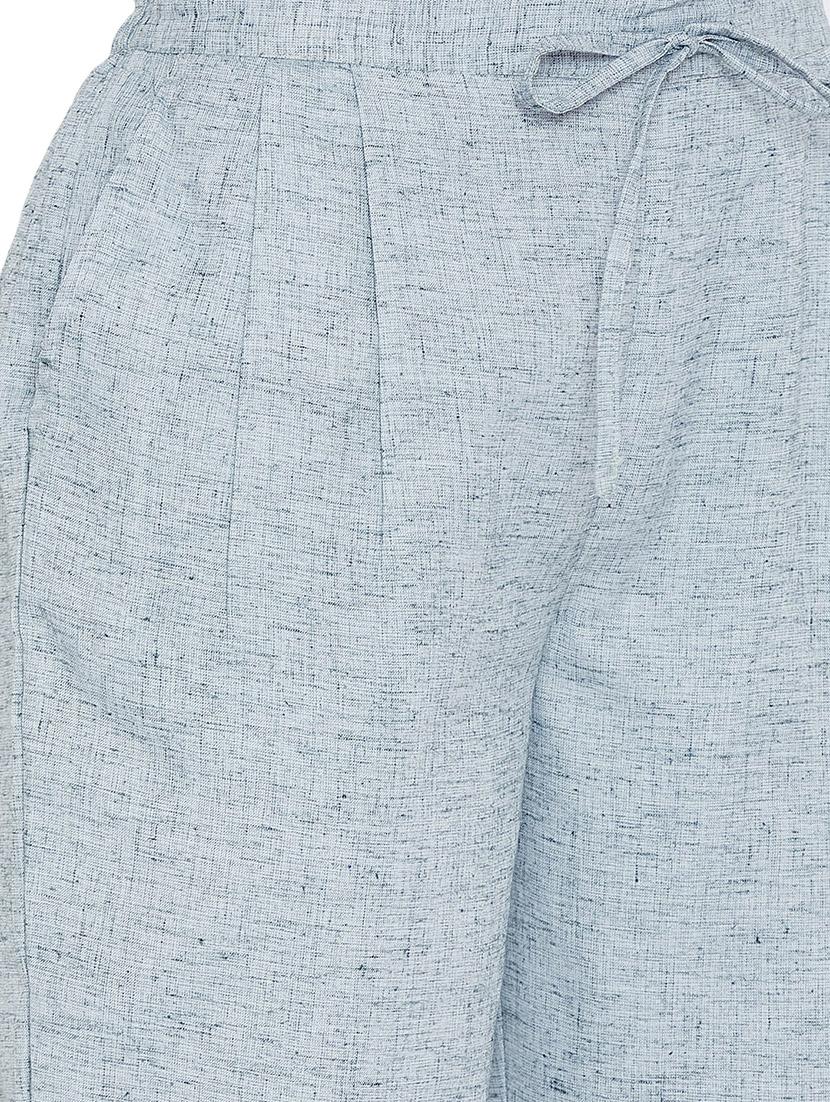 women solid mid rise trouser - 16047020 - Standard Image - 3