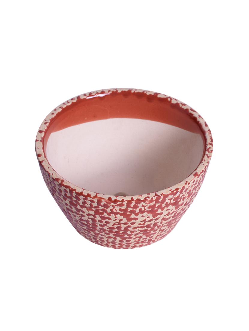 ceramic red oval polka dot table top planter - 16139756 - Standard Image - 2