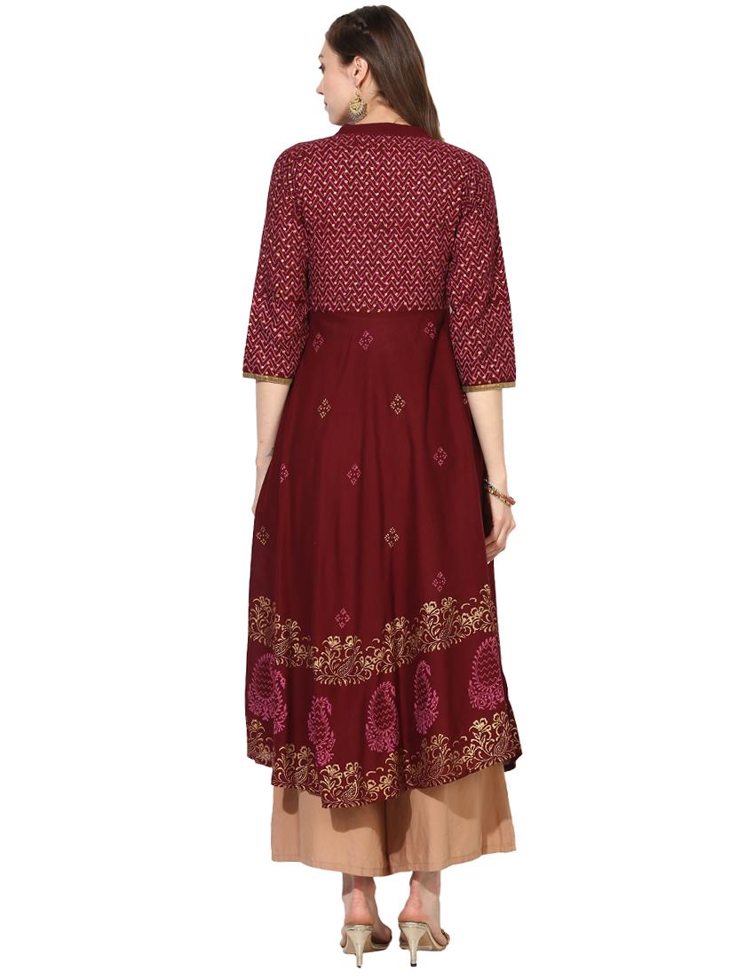 women's flared kurta - 16179254 - Zoom Image - 2