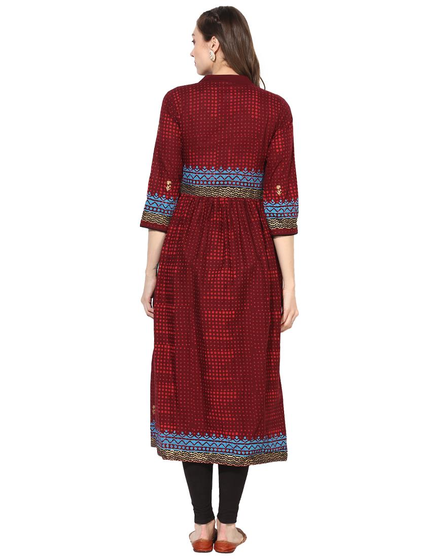 women's flared kurta - 16179273 - Zoom Image - 2