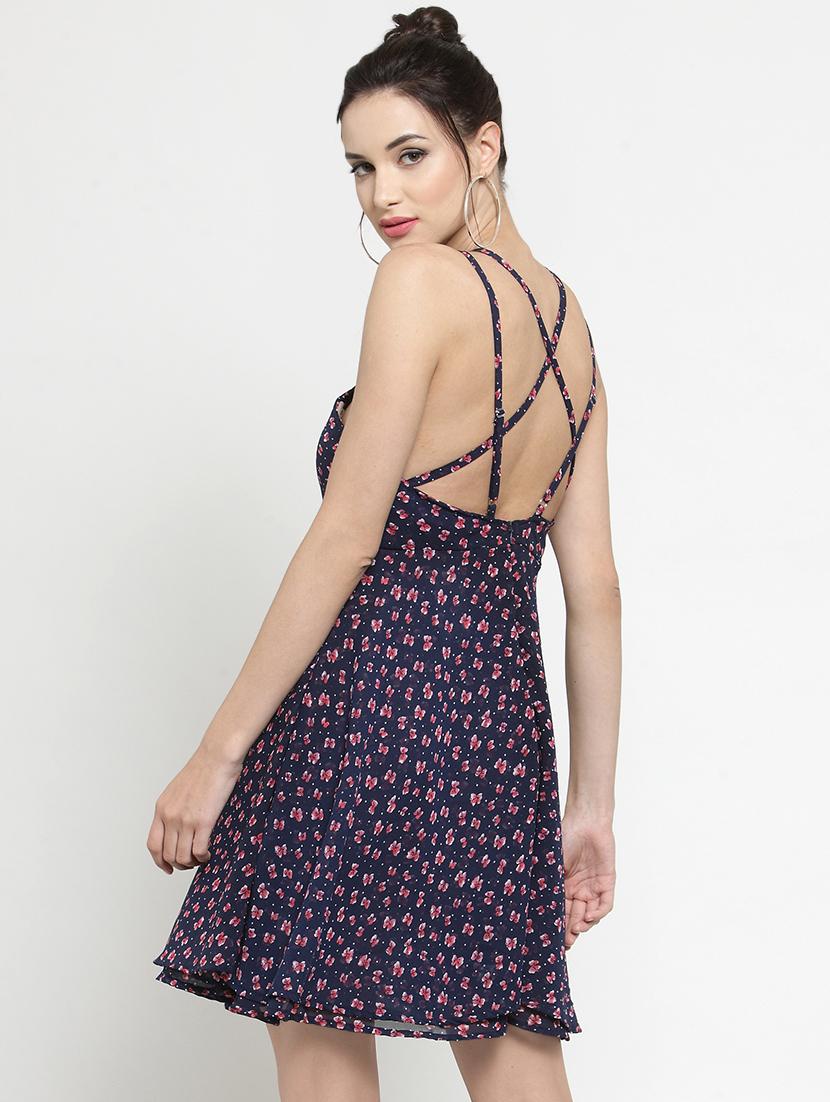 women's fit & flare floral dress - 16287113 - Zoom Image - 2