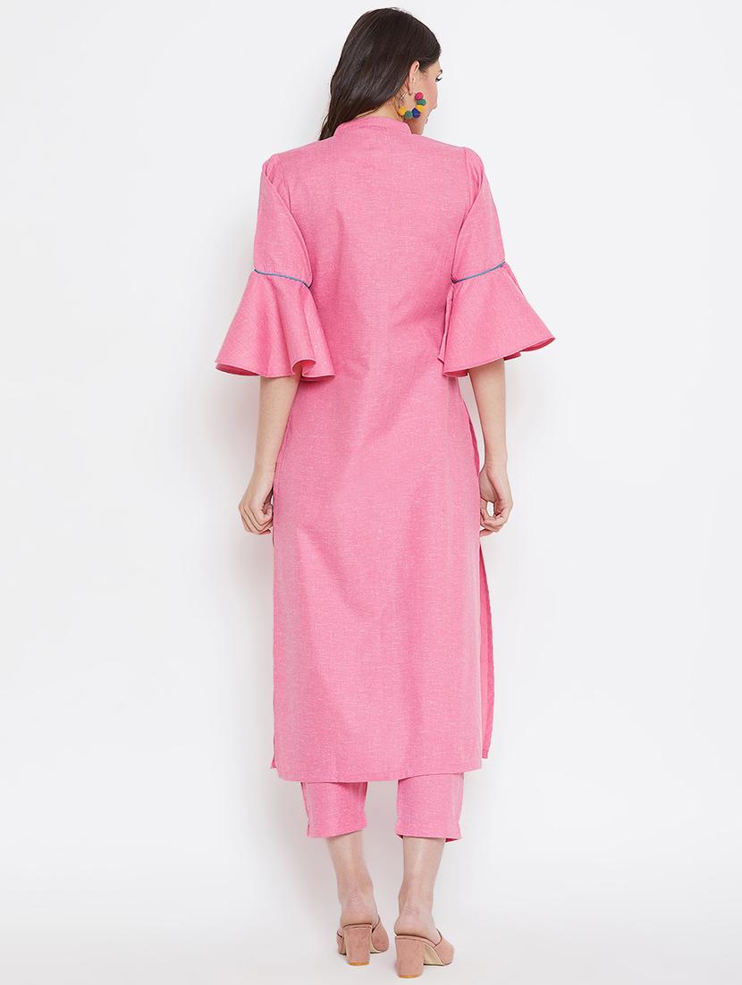 embroidered pastel kurta pant set - 16331198 - Zoom Image - 2