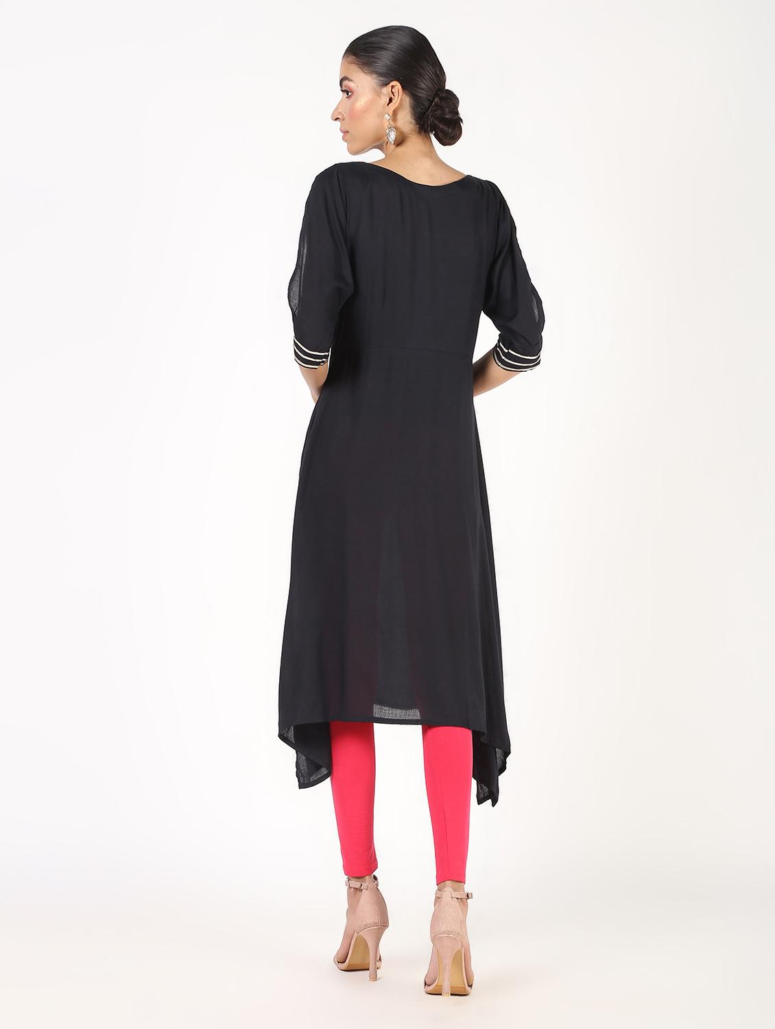 women's asymmetric kurta - 16385306 - Standard Image - 2