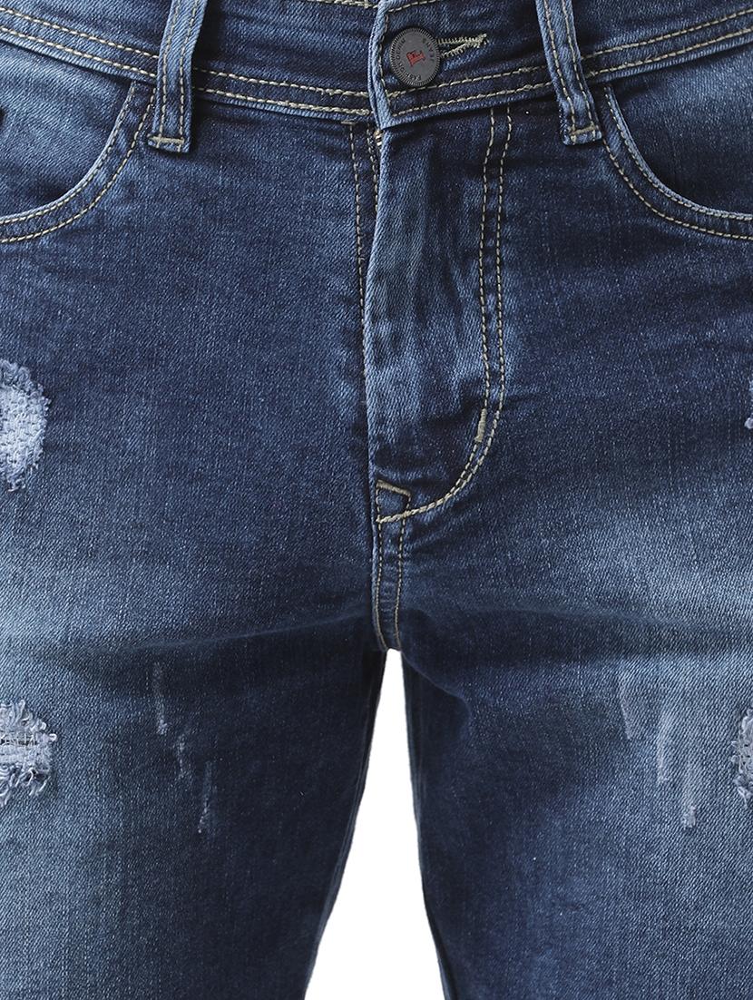 dark blue denim shorts - 16417316 - Standard Image - 4