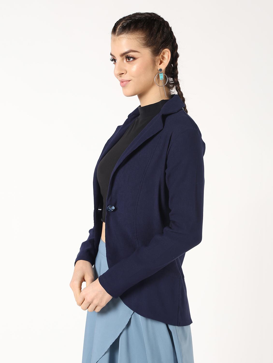 lapel neck formal blazer - 16576491 - Zoom Image - 2
