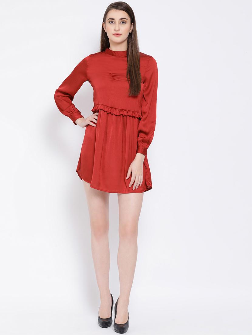 women's solid dress - 16673894 - Standard Image - 3