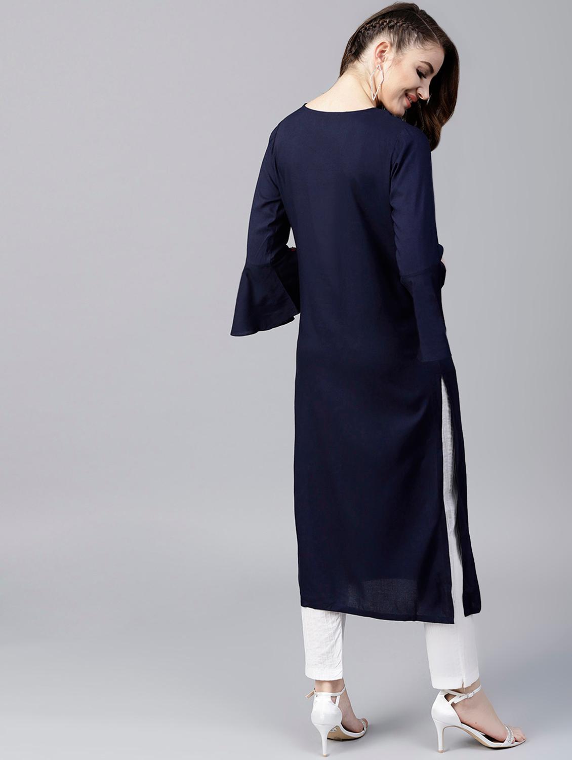 women's straight kurta - 16711071 - Zoom Image - 2