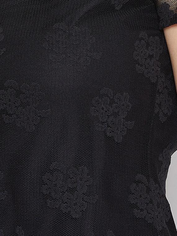 women's straight round neck top - 16764214 - Standard Image - 4