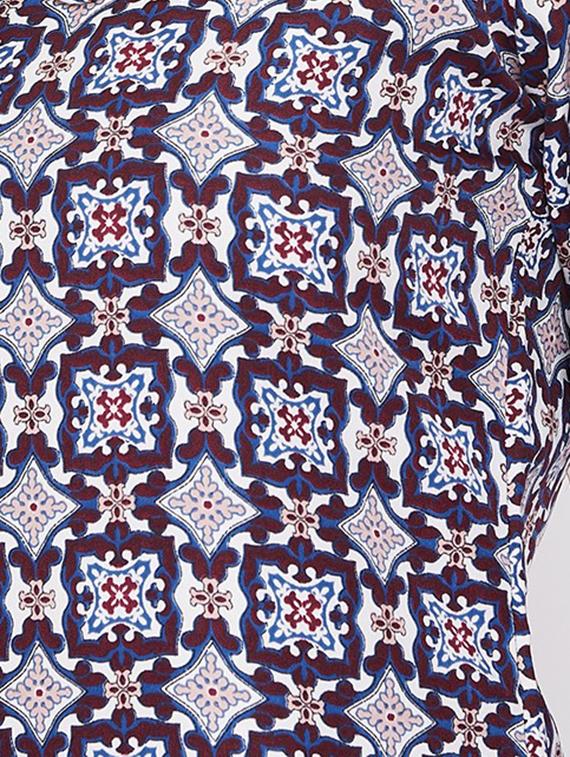multi colored printed a-line tunic - 16764457 - Standard Image - 4
