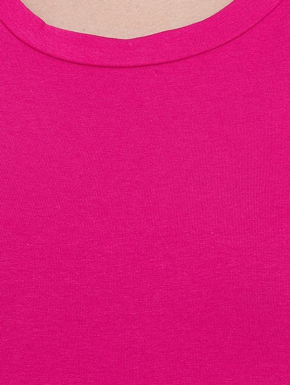 women's plain round neck t-shirt - 16768086 - Standard Image - 4