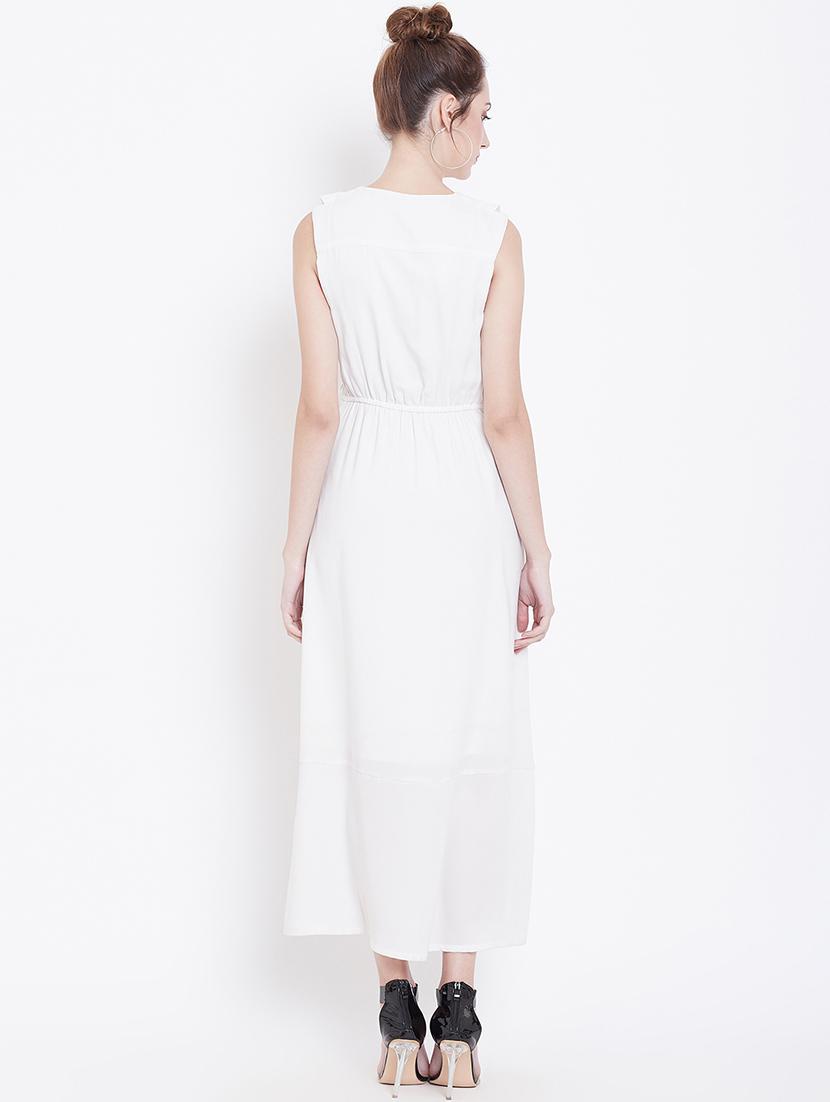 women's fit & flare solid dress - 16792329 - Zoom Image - 2