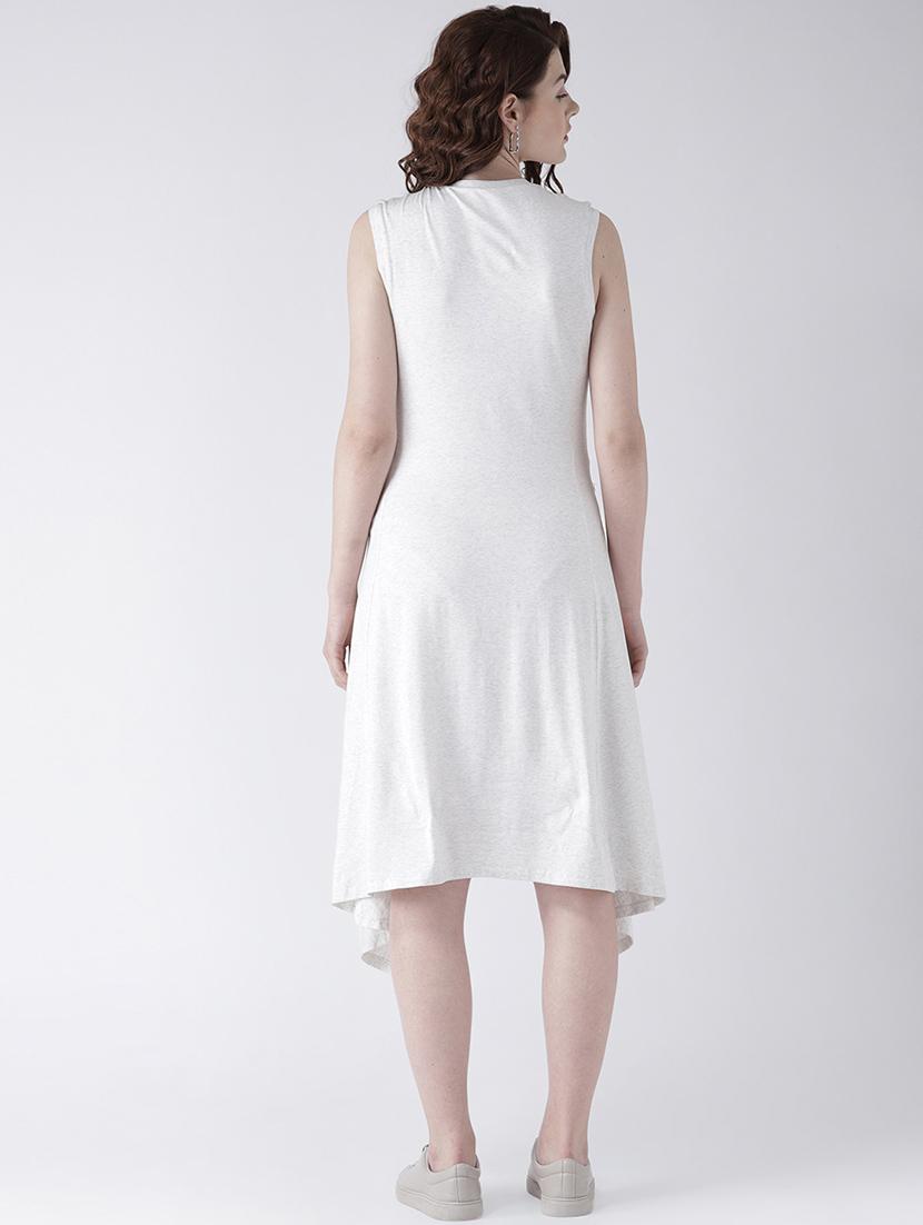 women's asymmetric solid dress - 16792341 - Standard Image - 2