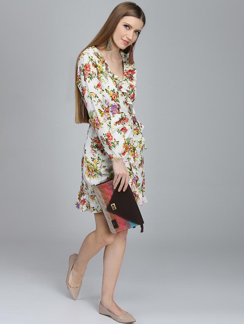 women's wrap floral dress - 16792347 - Zoom Image - 3