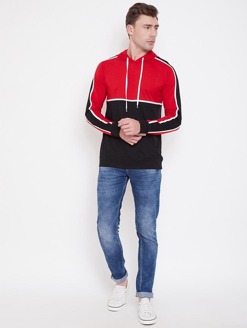mens color block sweatshirt - 16828087 - Standard Image - 4