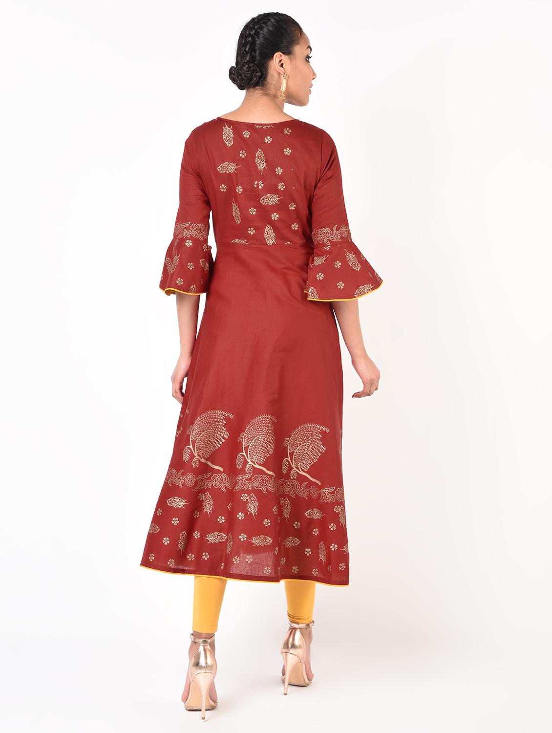 women's flared kurta - 16951338 - Zoom Image - 2