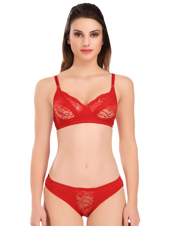 set of 2 lace detail bra & panty set - 16992540 - Standard Image - 3
