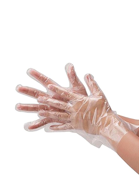 silver shine disposable hand gloves pack of 100 - 17081845 - Standard Image - 2