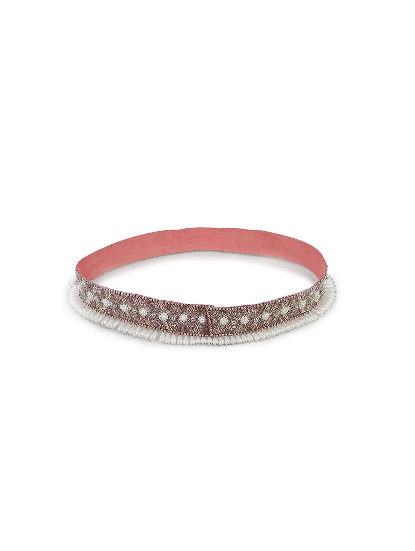 gold hand embroidered belt - 17113809 - Standard Image - 3