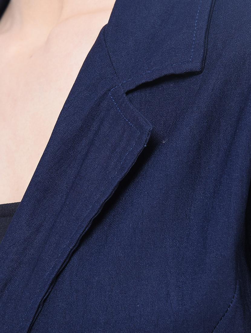 lapel neck single button blazer - 17125951 - Standard Image - 3