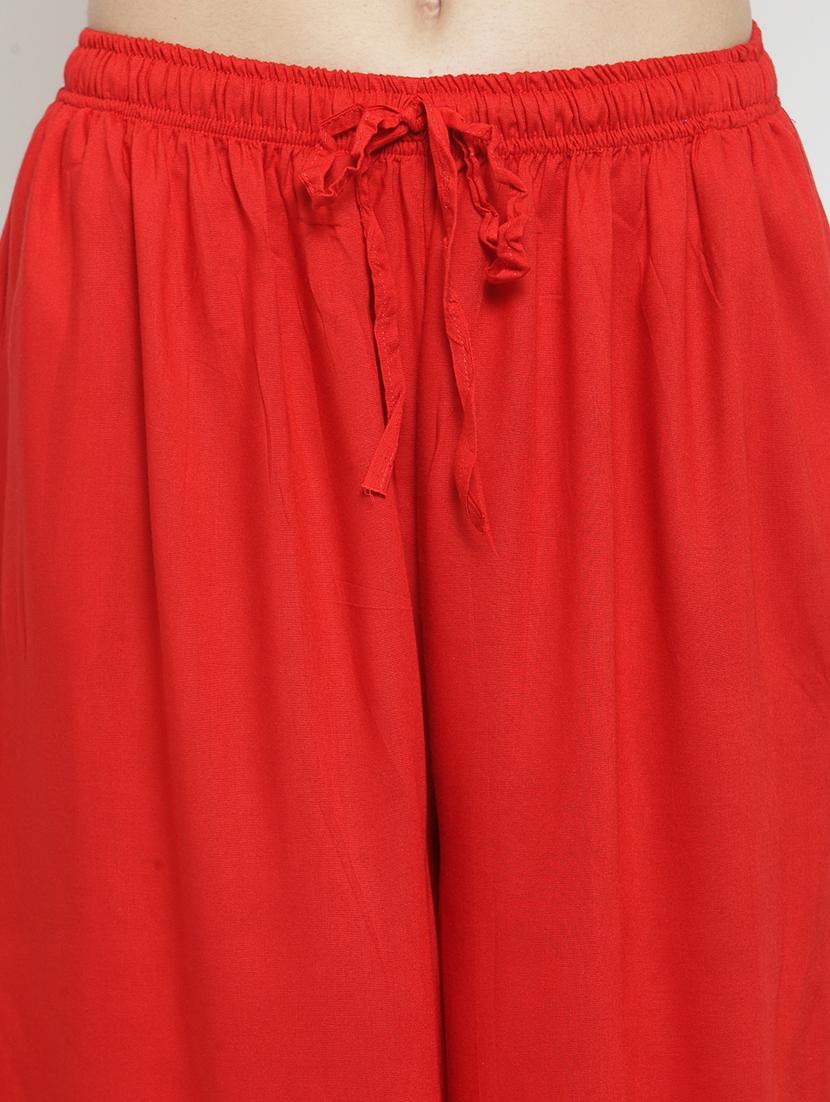 drawstring waist flared palzzo - 17130890 - Standard Image - 4