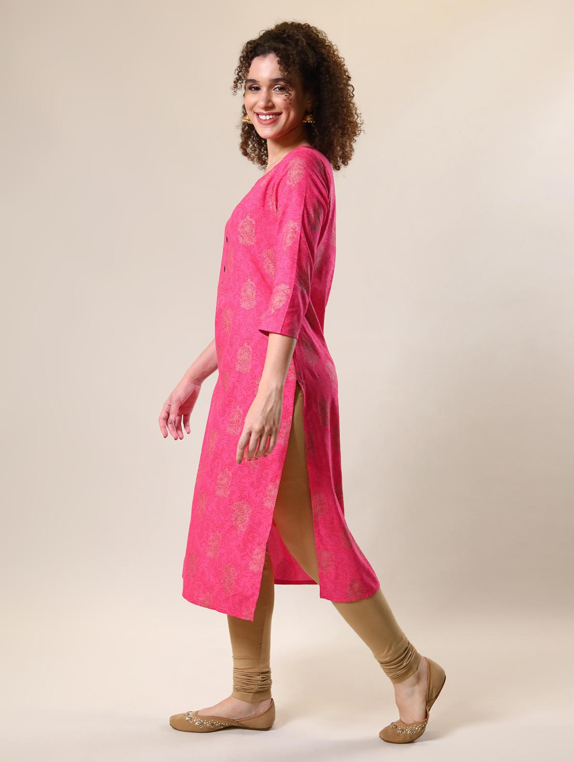 women's straight kurta - 17153228 - Zoom Image - 2