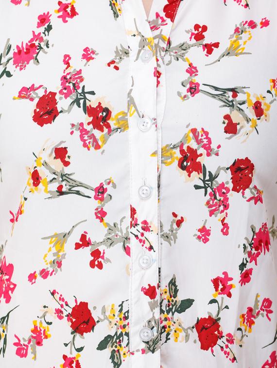 white polyester regular shirt - 17194561 - Standard Image - 4