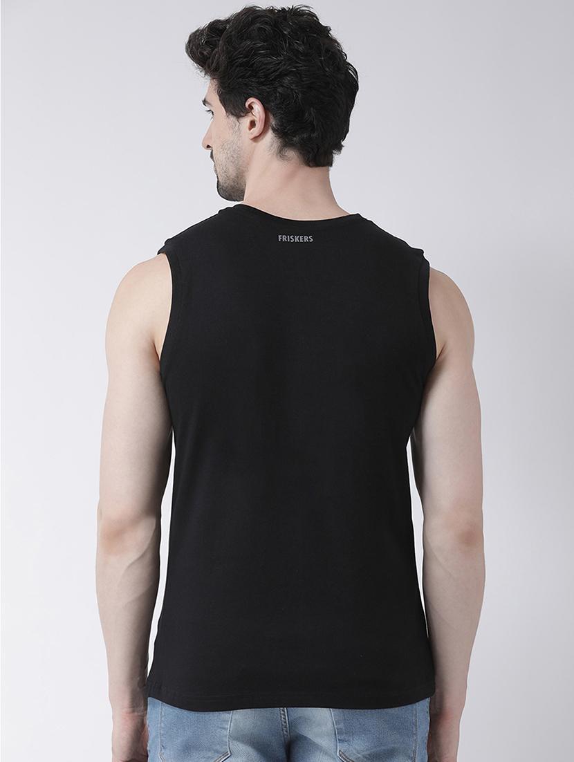 black chest print t-shirt - 17267488 - Zoom Image - 2