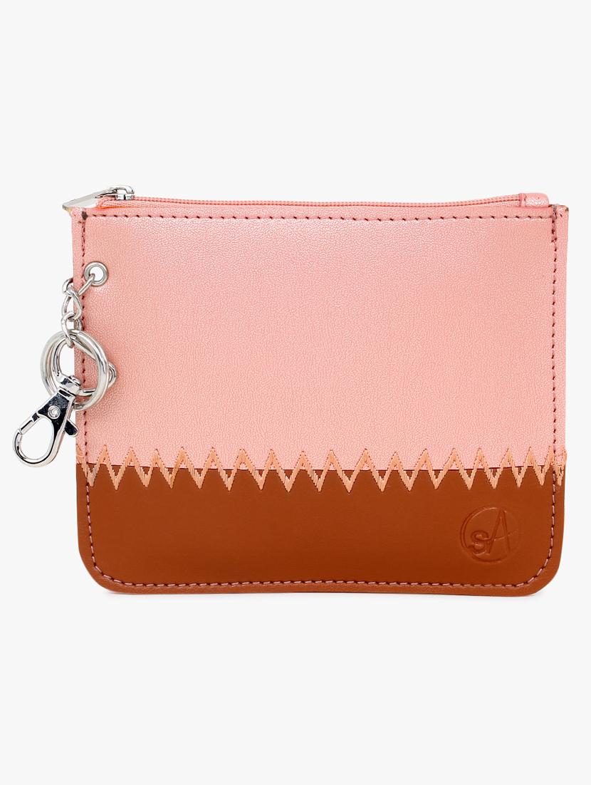 pink leatherette (pu) regular pouch - 17277129 - Standard Image - 3