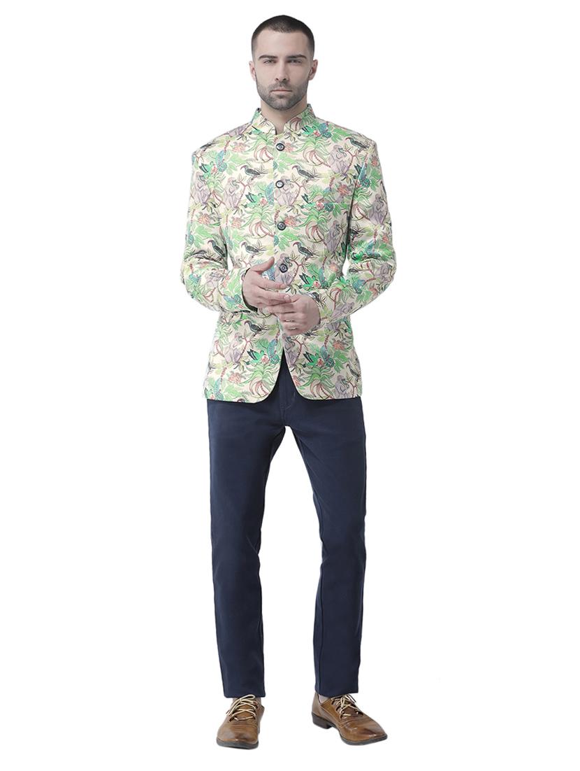 multi colored floral print casual blazer - 17351571 - Zoom Image - 3