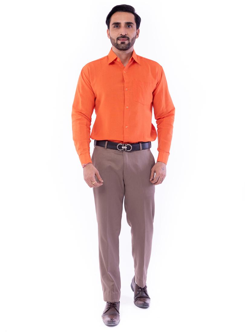 mens solid casual shirt - 17392688 - Standard Image - 6